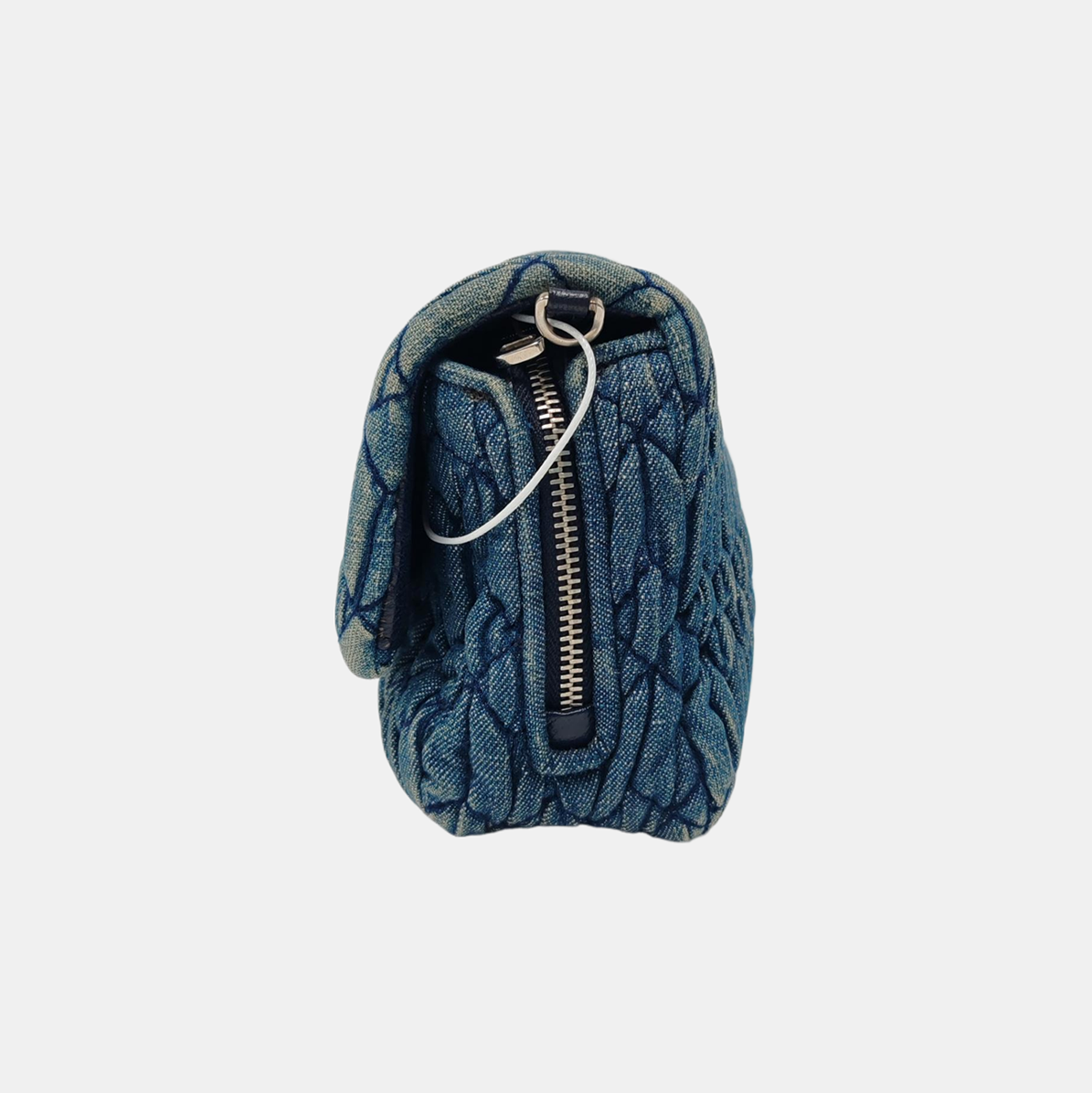 Crystal Quilted Fabric Blue