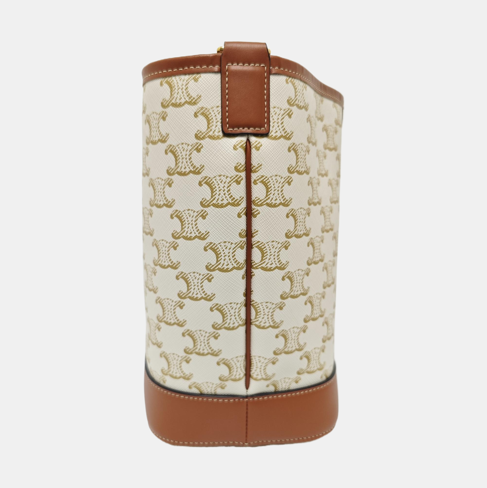 TRIOMPHE CANVAS Small Coated Canvas Beige