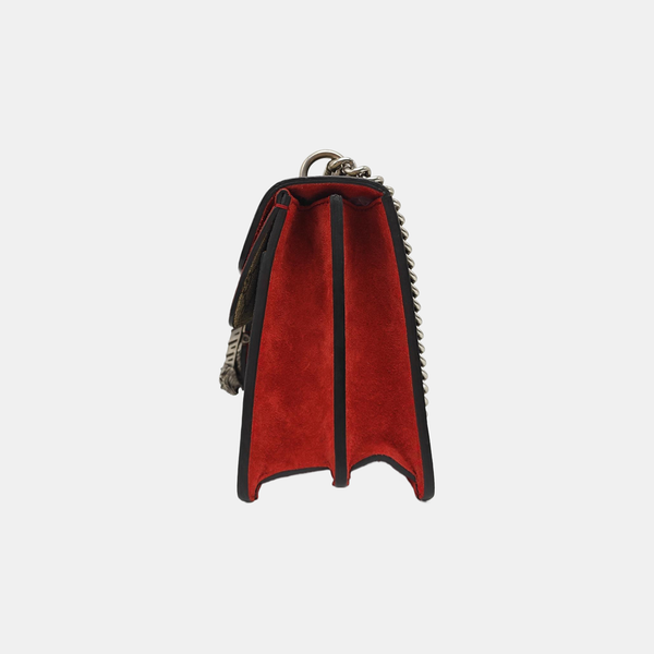 Dionysus Small Monogram Coated Canvas Black