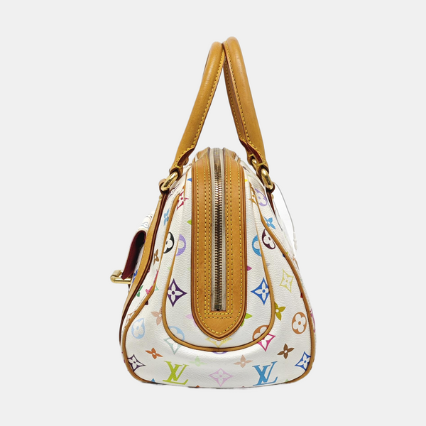 LV × TM PRISCILLA Monogram Coated Canvas White