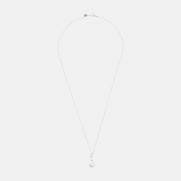 18k White Gold Silver Necklace
