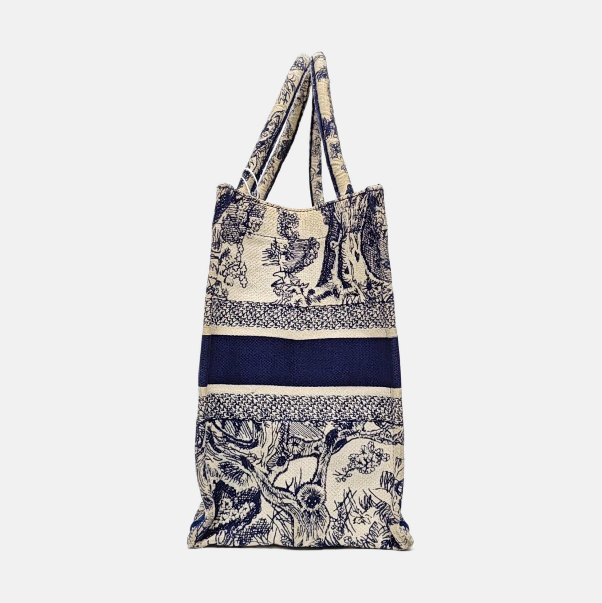 Book Tote Medium Canvas Blue