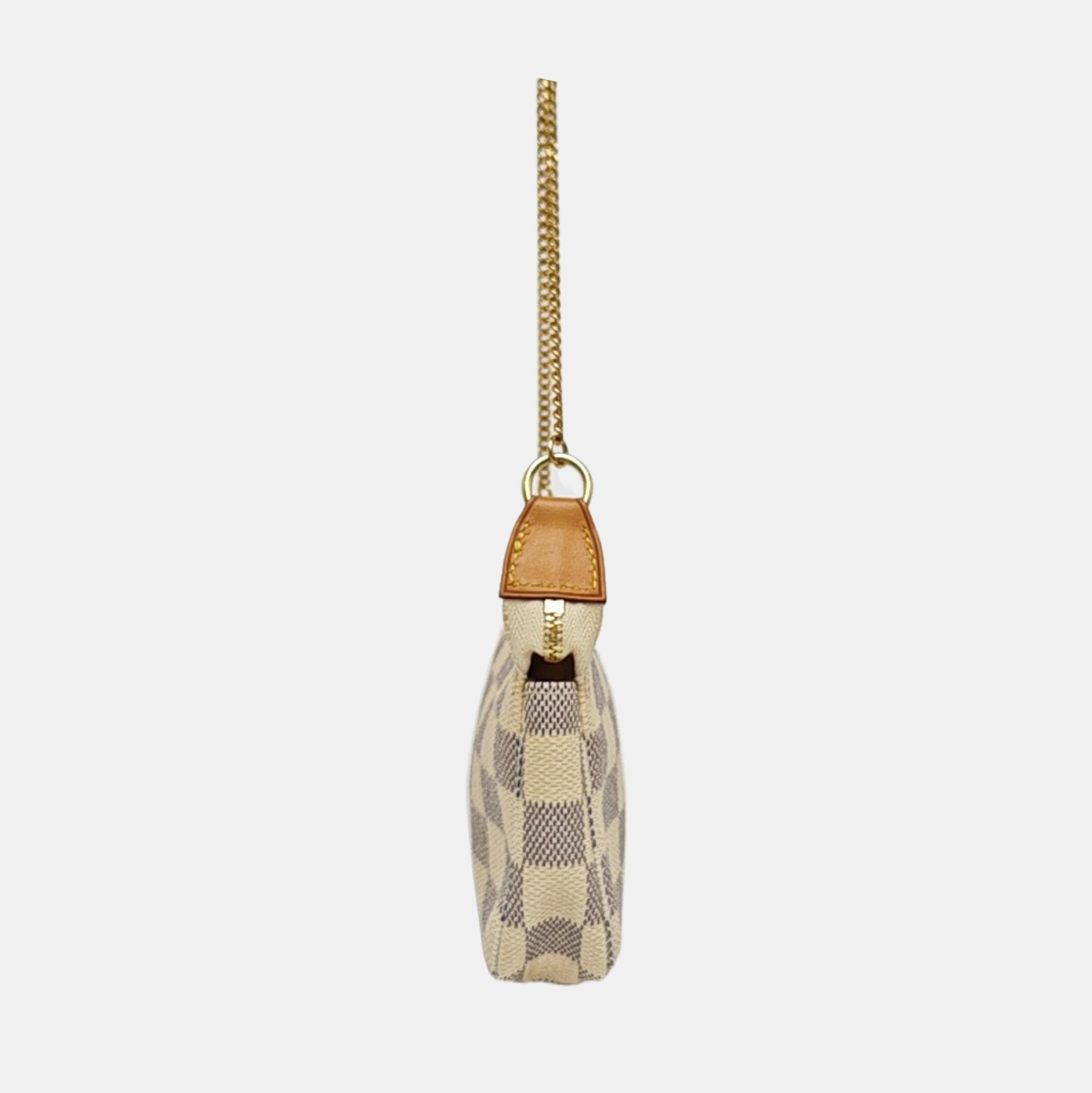 ACCESSOIRES Mini Damier Azur Coated Canvas White