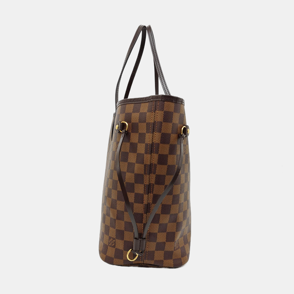 NEVERFULL MM Damier Ebene Coated Canvas Brown