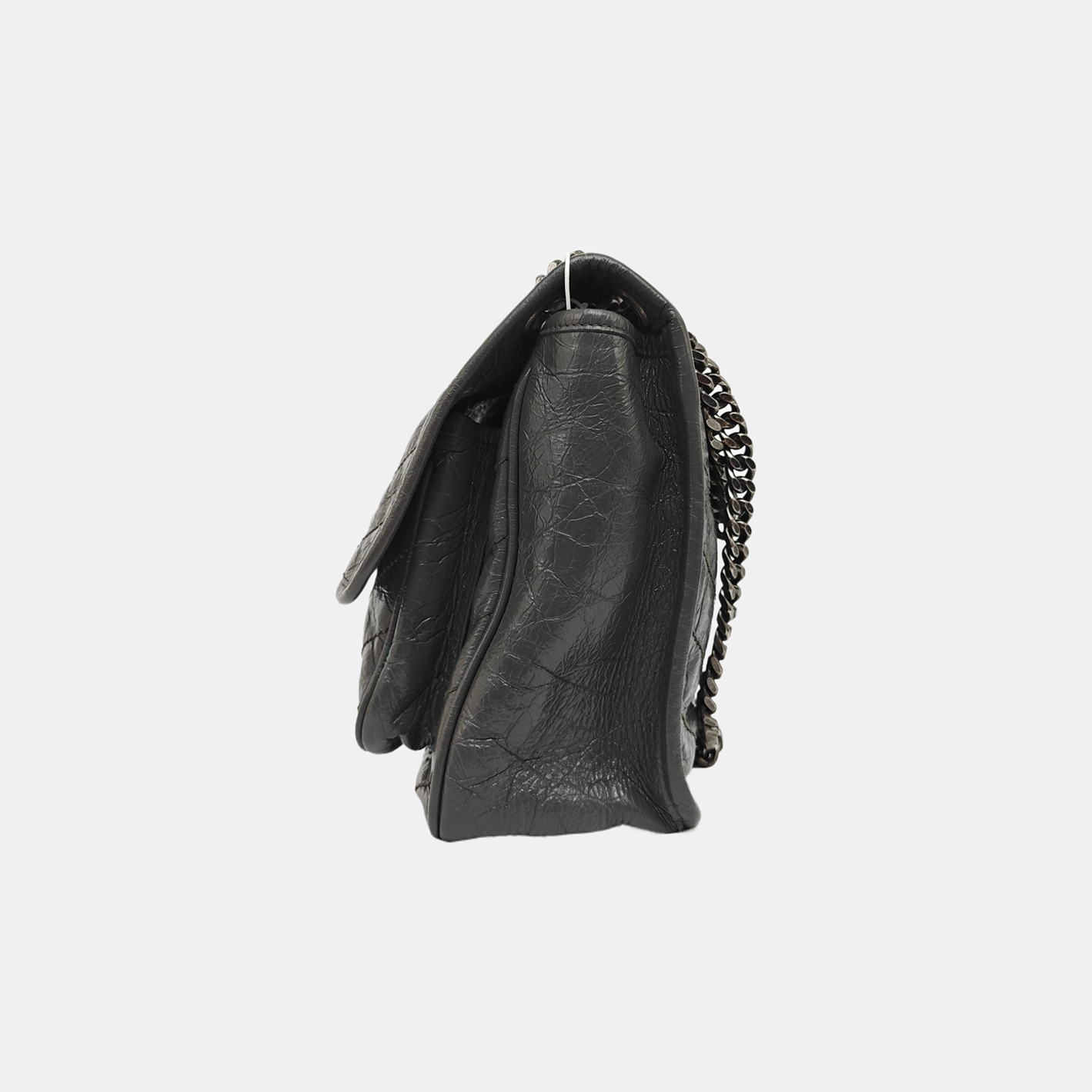 NIKI Medium Chevron Calfskin Gray