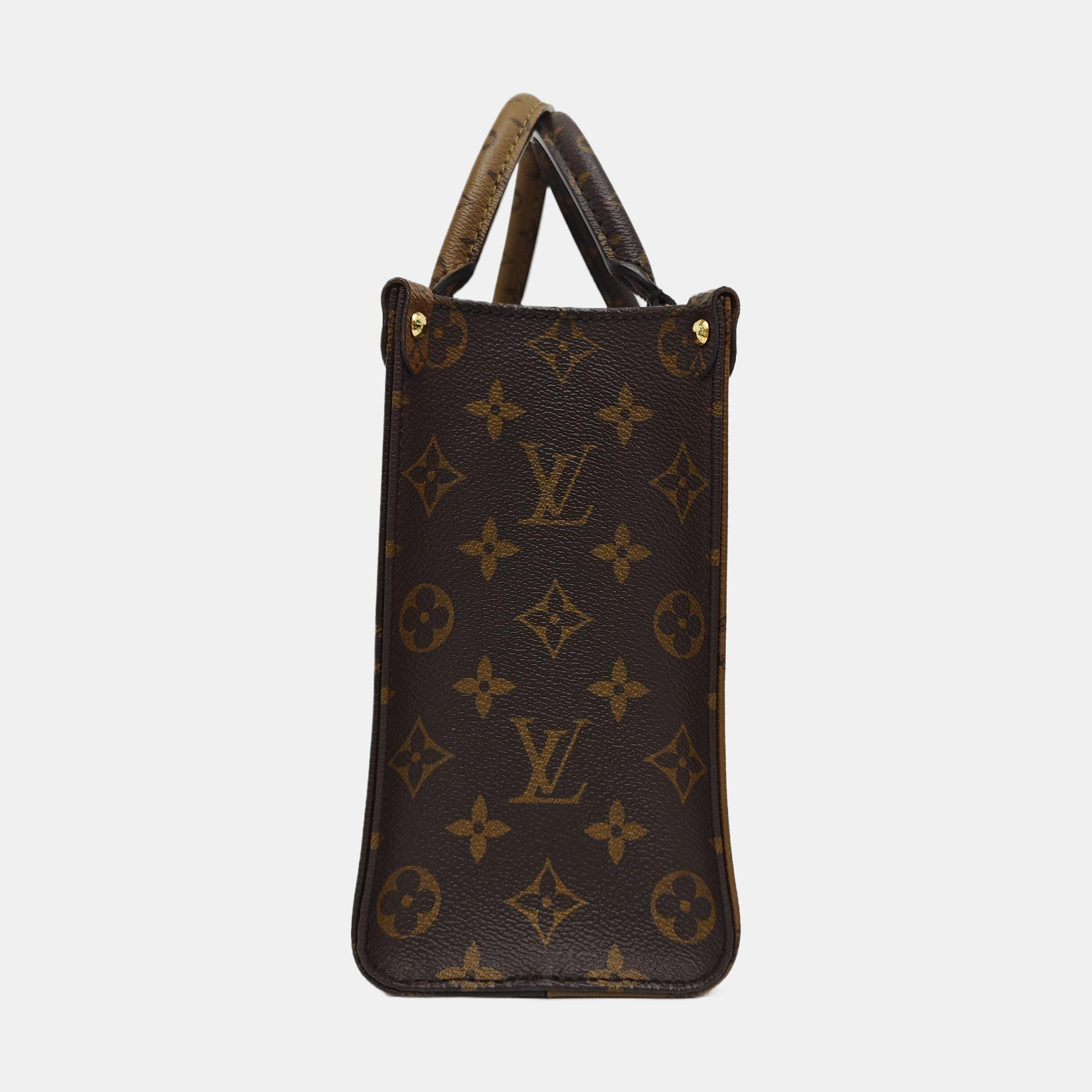 ONTHEGO PM Monogram Coated Canvas Brown
