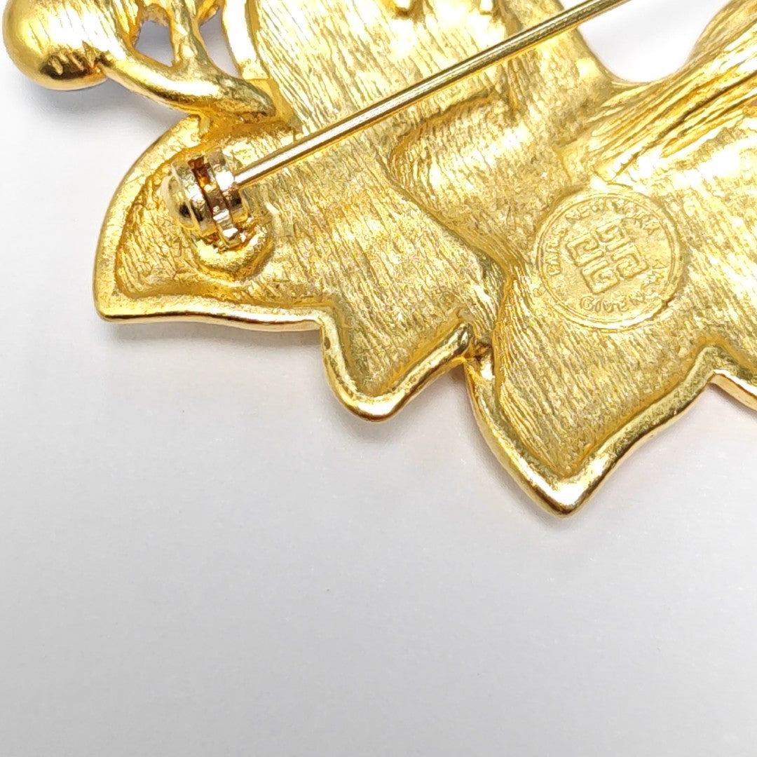 Metal Gold Brooch