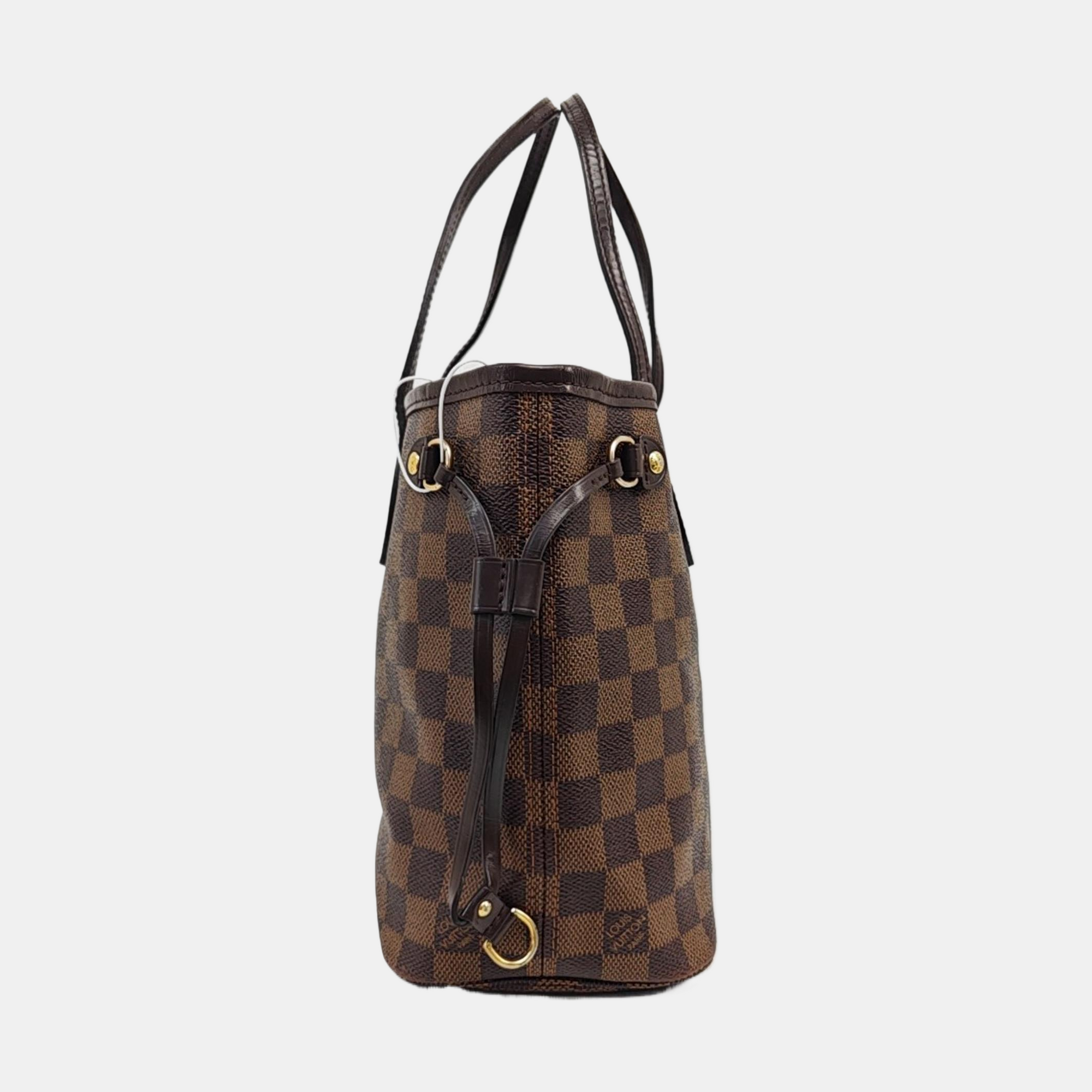 NEVERFULL PM Damier Ebene Coated Canvas Brown