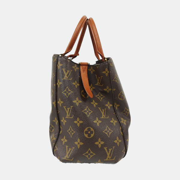 MONTAIGNE Monogram Coated Canvas Brown