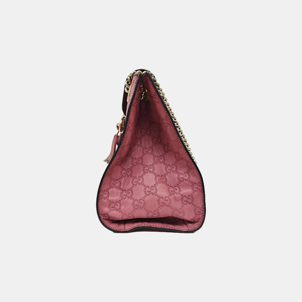 Emily Chain Monogram Calfskin Pink