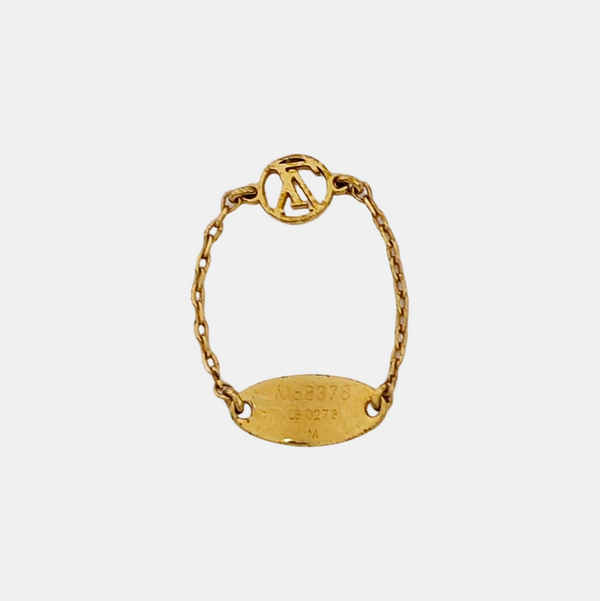 BLOOMING STRASS Metal Gold Ring EU 54