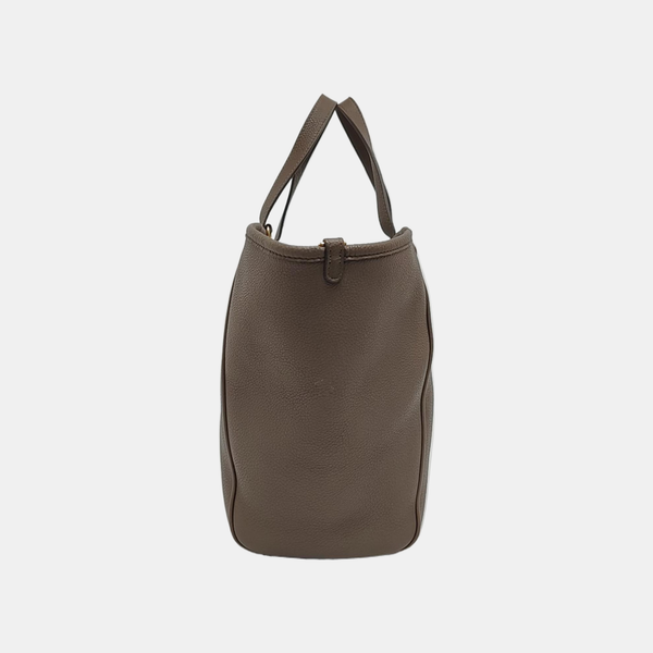 Calfskin Shoulder Bag Gray