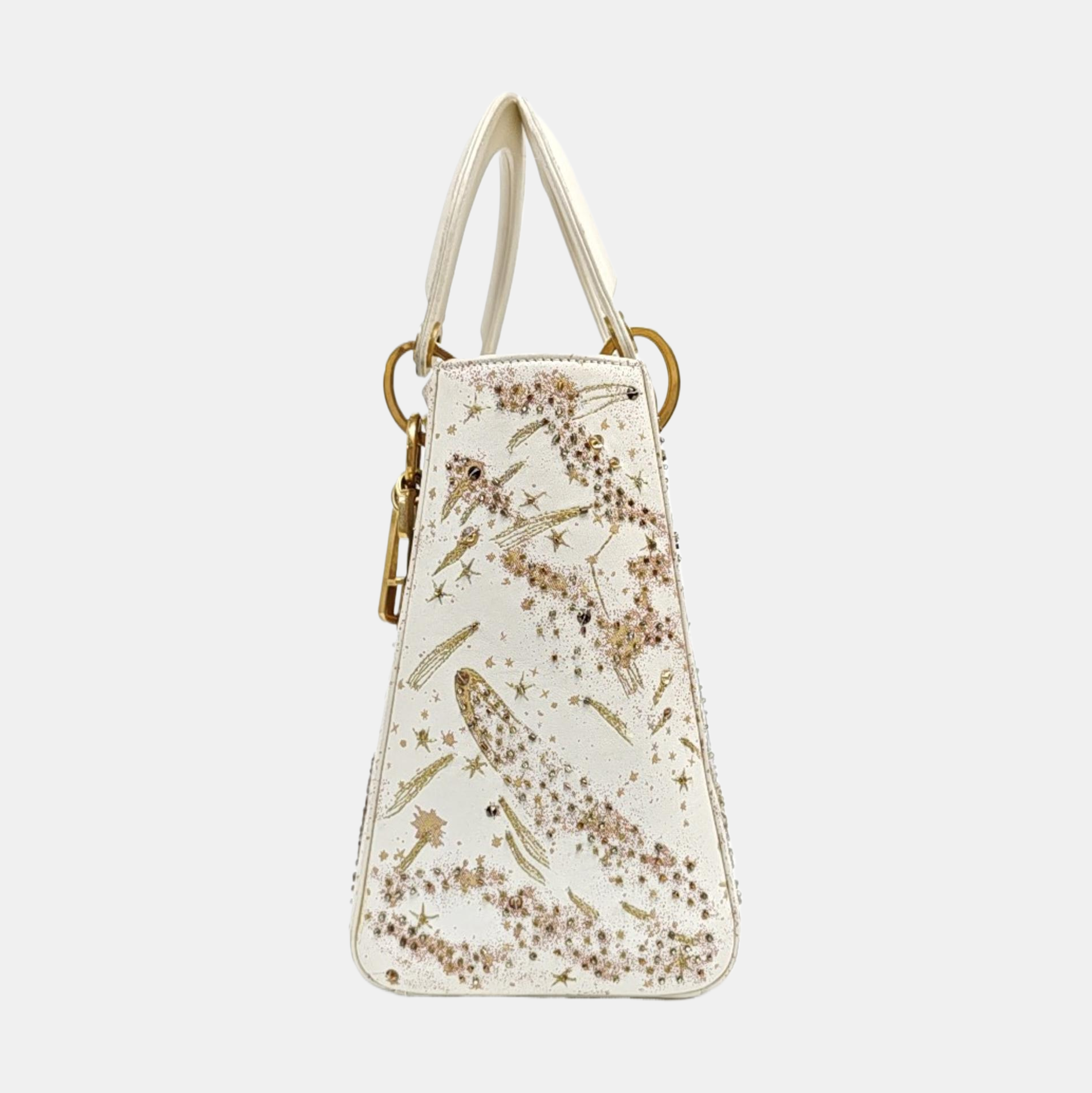 Lady Dior Medium Lambskin White