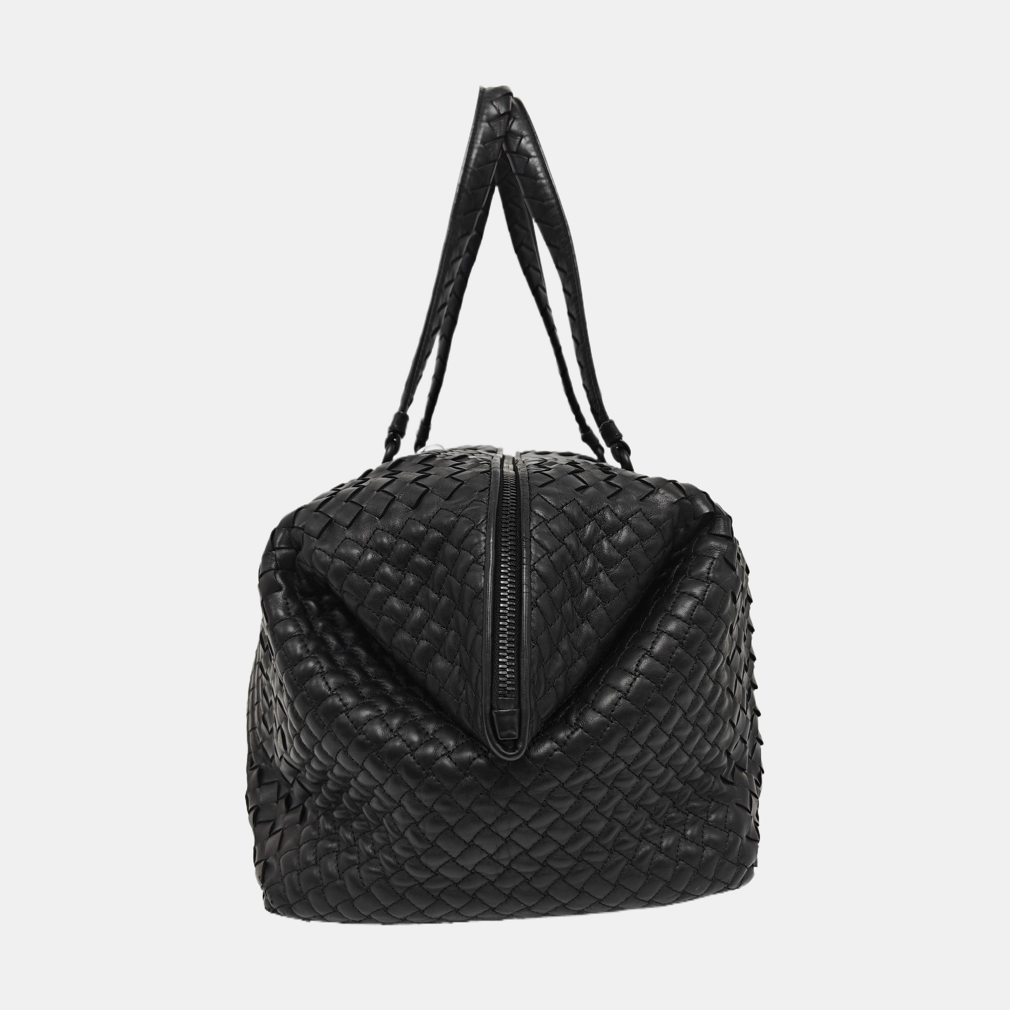 Calfskin Top Handle Bag Black
