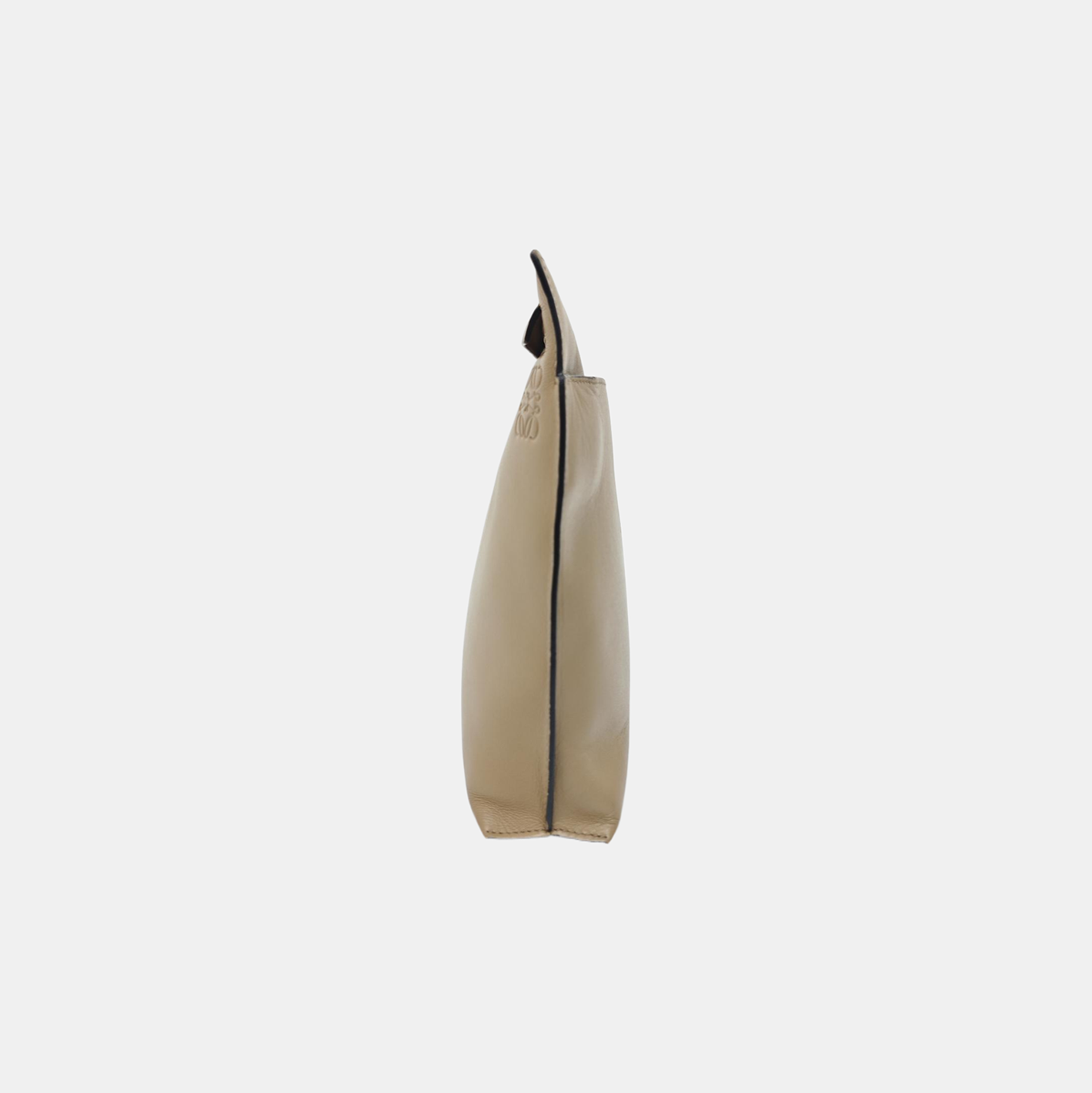 T Pouch Calfskin Beige
