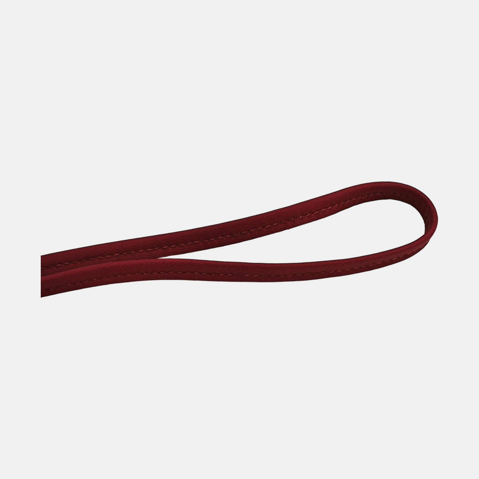 Leather Bag Charm Red