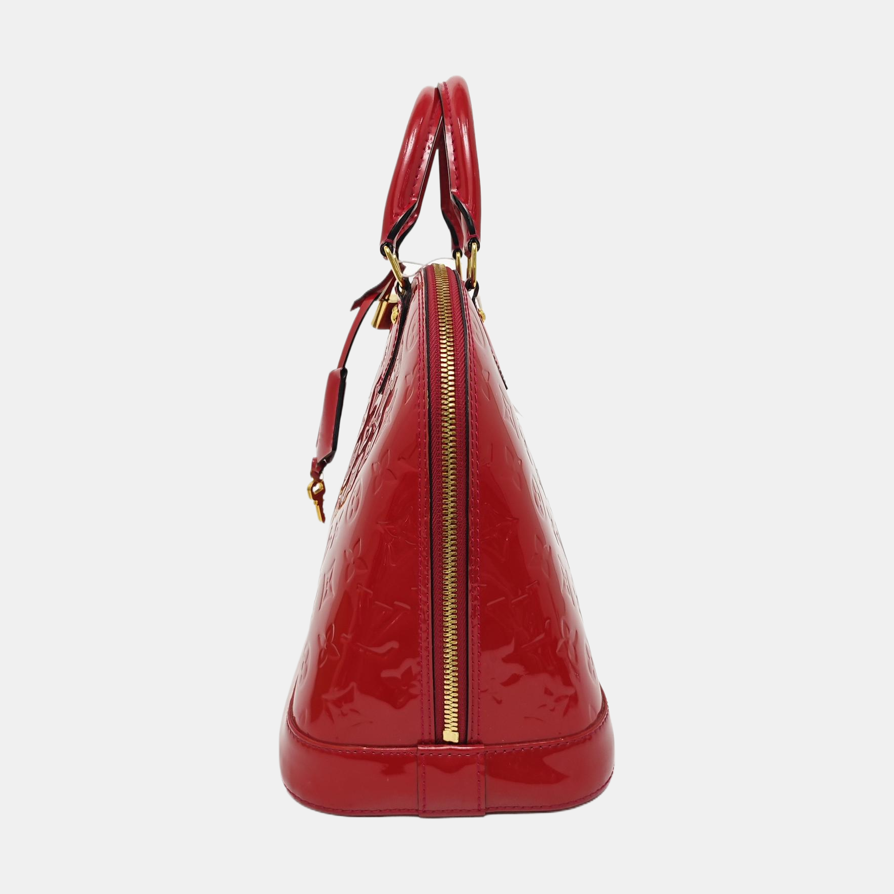 ALMA PM Monogram Patent Leather Red