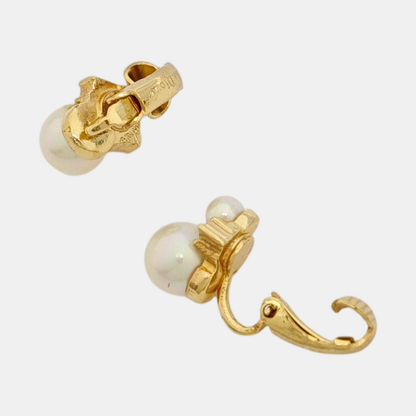 Metal Gold Clip On Earrings