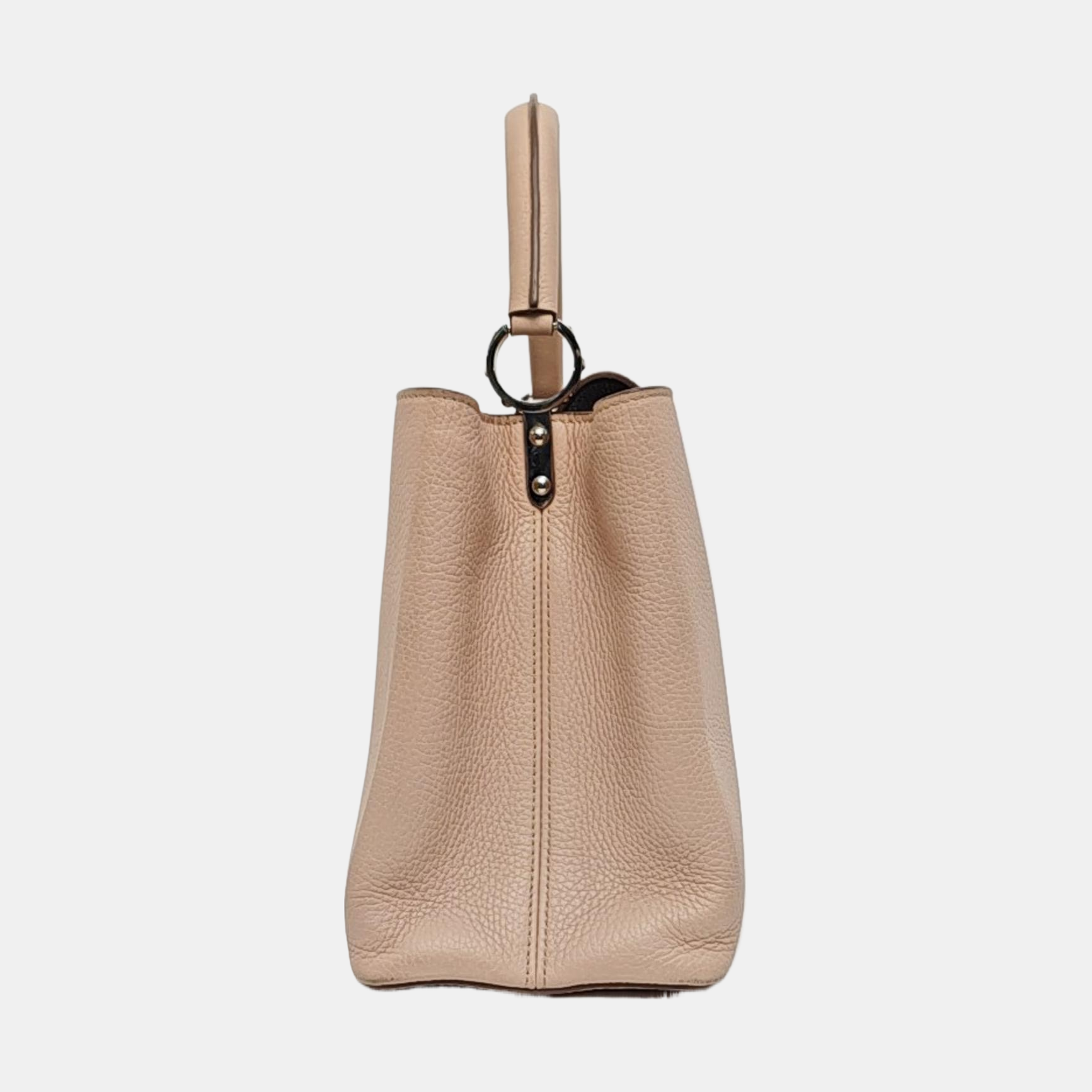 Authenticated pre-owned  CAPUCINES GM Calfskin Pink - Top Handle Bag at Looply