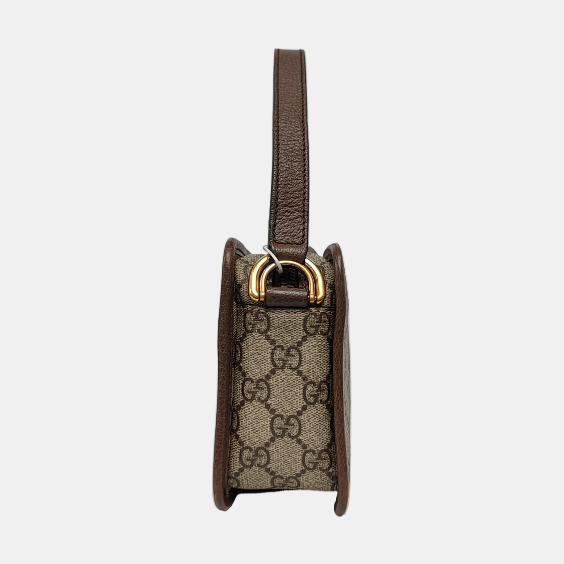 Authenticated pre-owned  Ophidia Small Monogram Coated Canvas Beige - Shoulder Bag at Looply