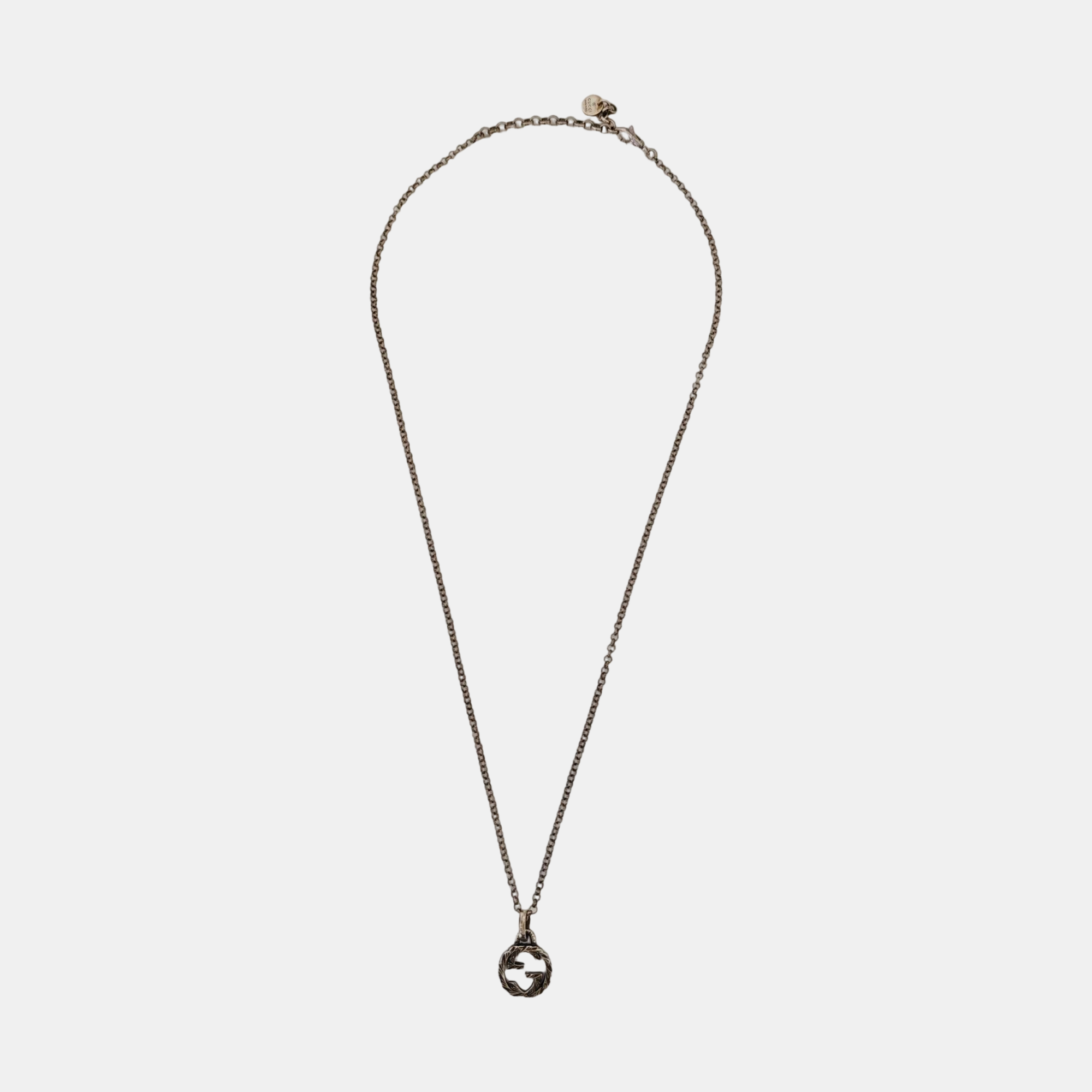 Interlocking G 925 Sterling Silver Necklace