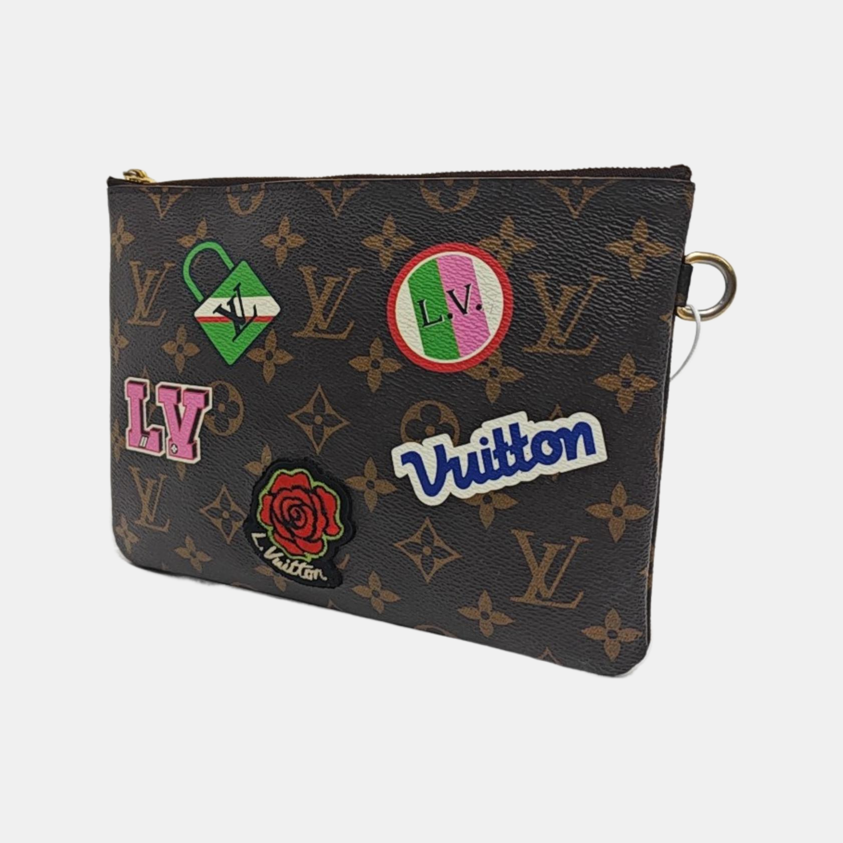 CITY Monogram Coated Canvas Brown