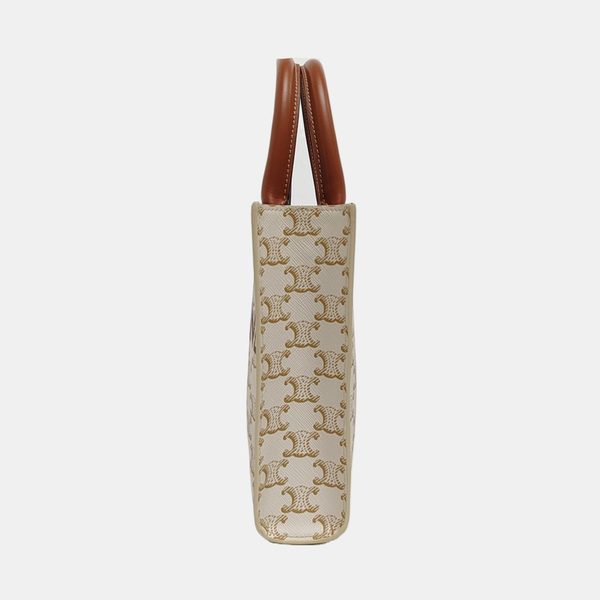 CABAS CELINE Mini Coated Canvas White