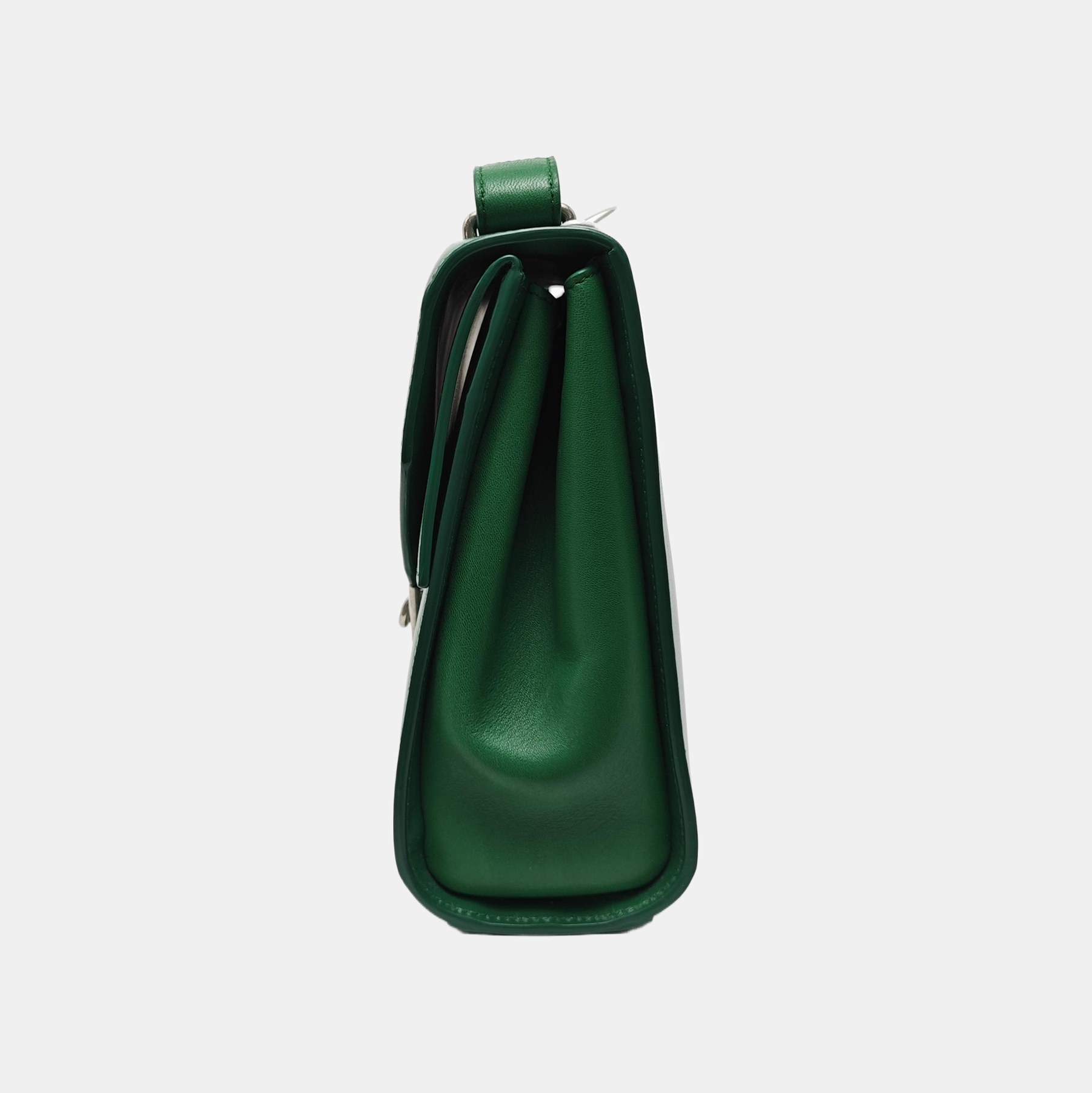 The Clip Calfskin Green