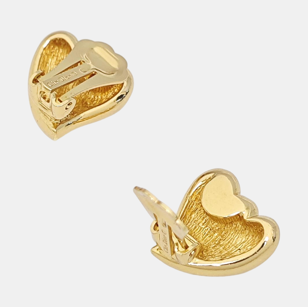 Metal Gold Clip On Earrings