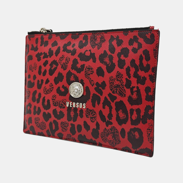 Calfskin Clutch Red