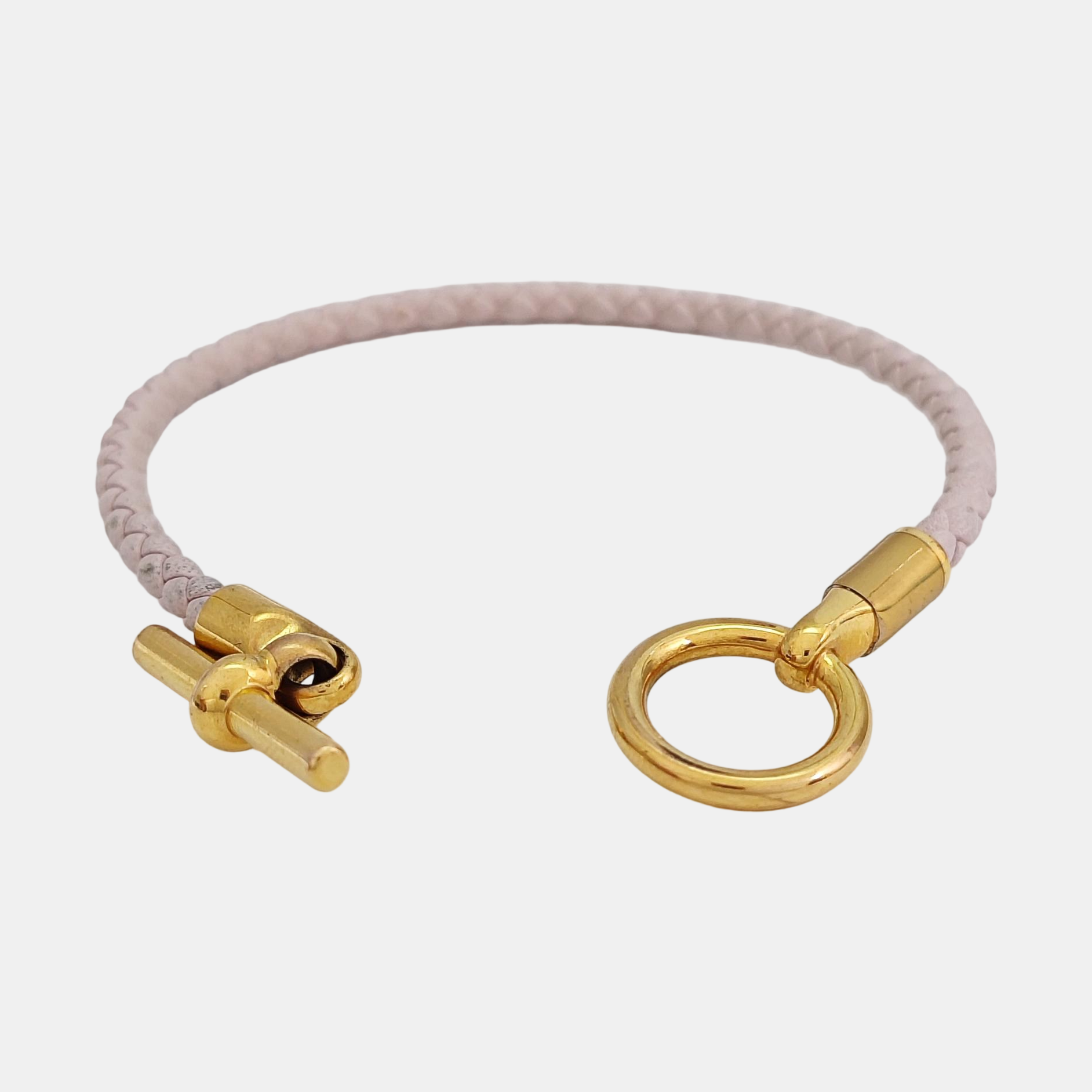 Leather Pink Bangle