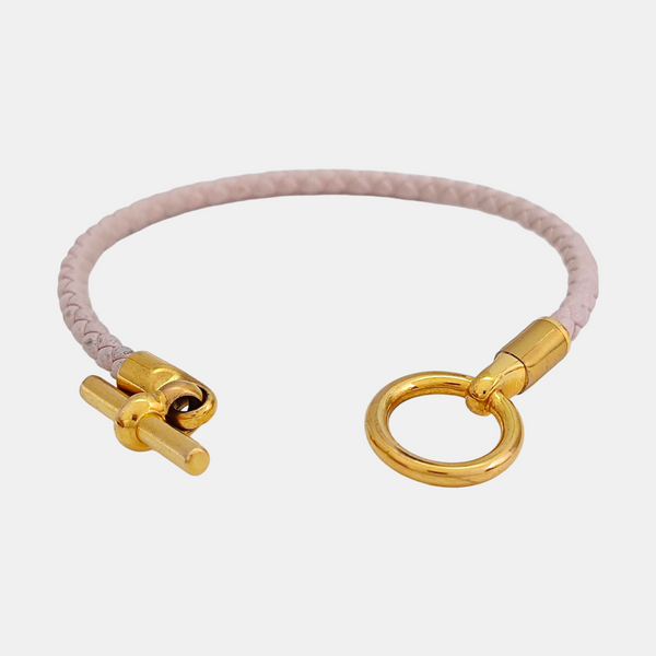 Leather Pink Bangle