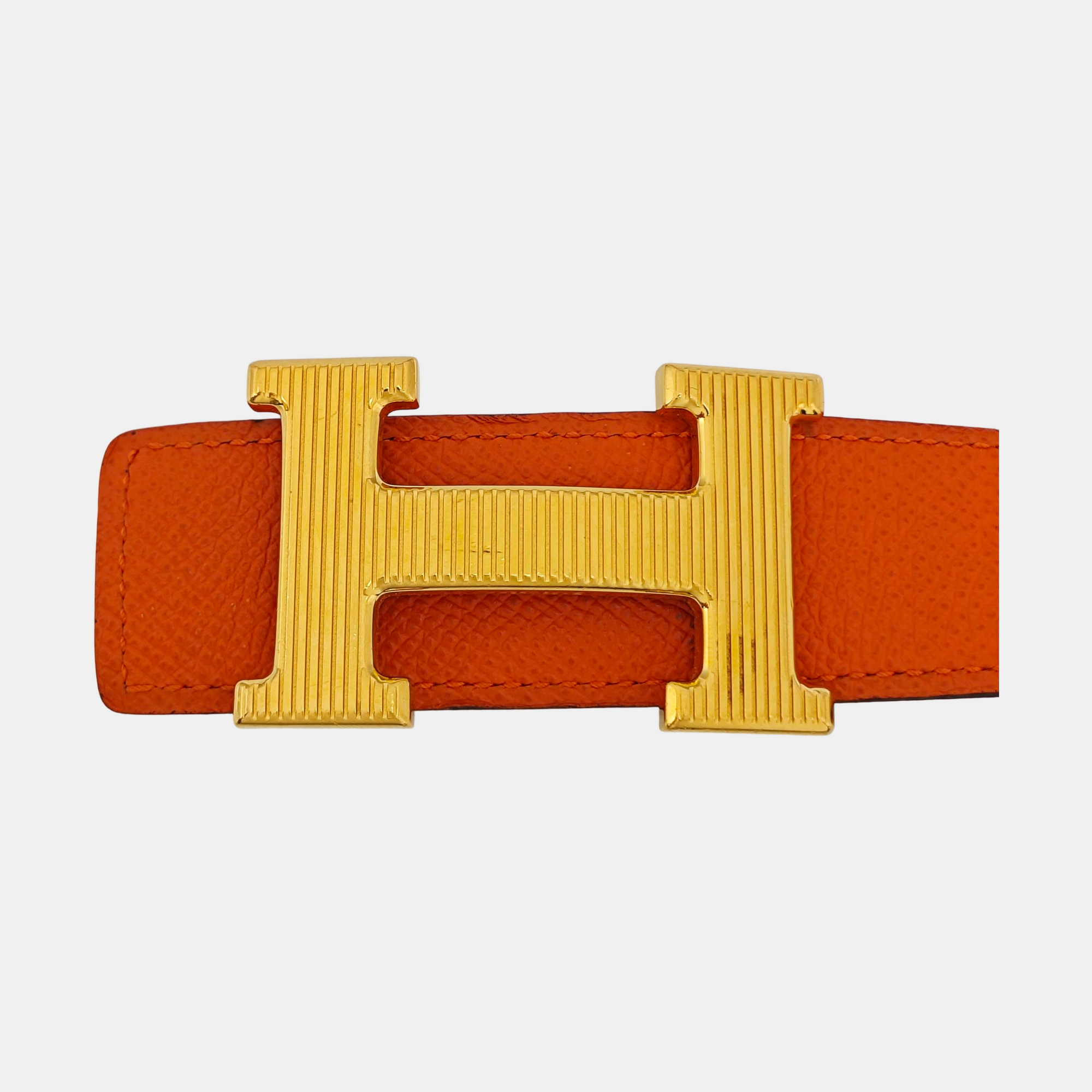 Leather Belt Orange