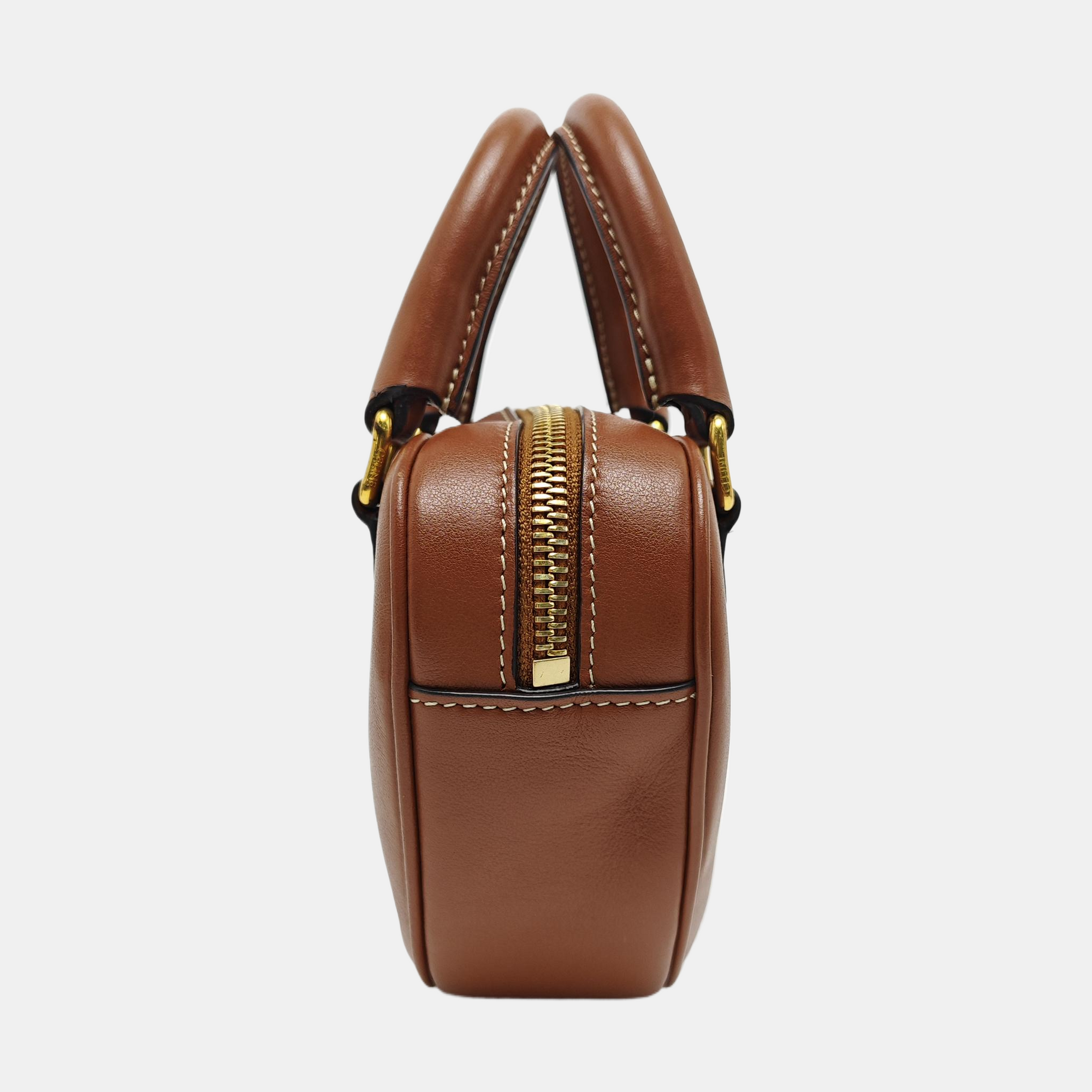 Calfskin Shoulder Bag Brown