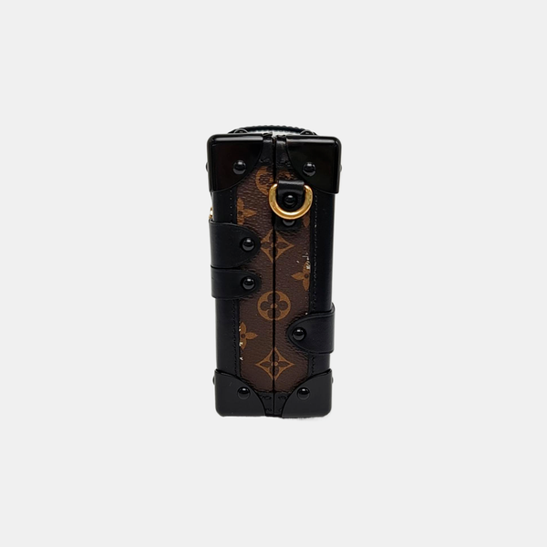 PETITE MALLE Monogram Coated Canvas Brown