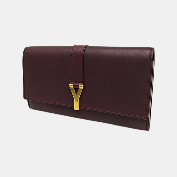 CHYC Y LIGNE Calfskin Red Wallet