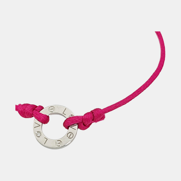 LOVE Fabric Pink Bracelet