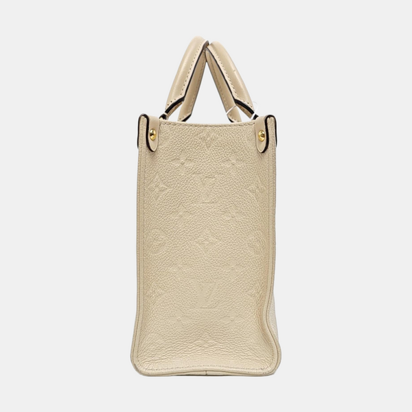 ONTHEGO PM Monogram Calfskin Beige