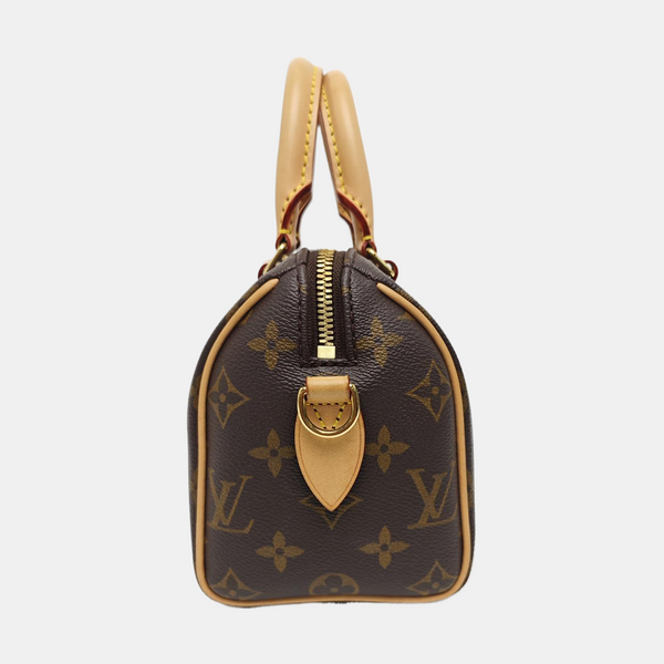 SPEEDY 20 Monogram Coated Canvas Brown