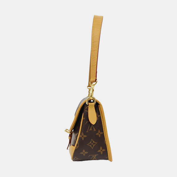 DIANE Monogram Coated Canvas Brown