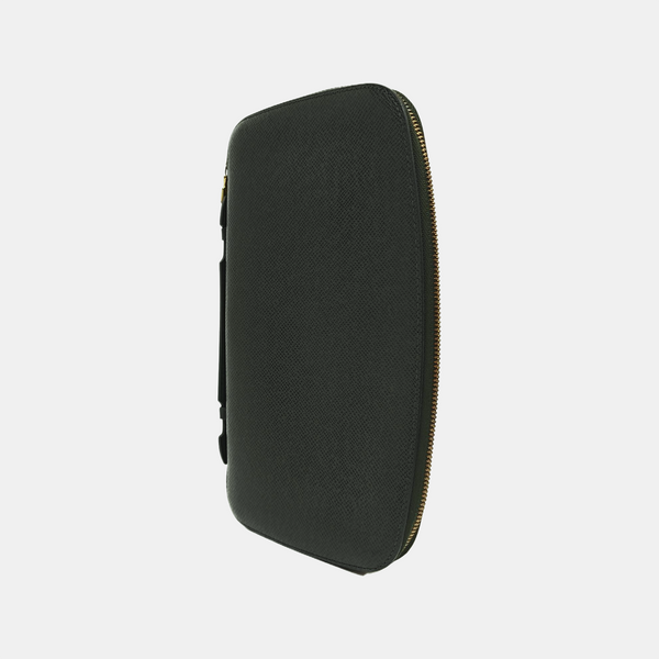 Calfskin Clutch Green
