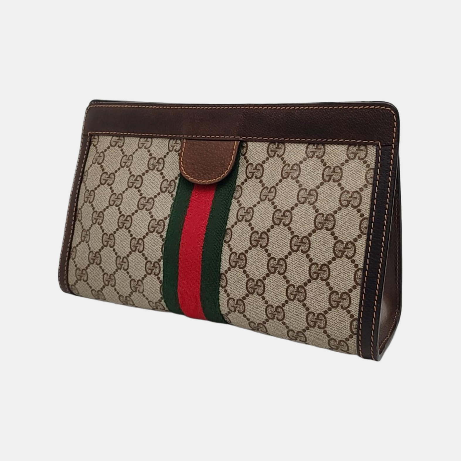 Authenticated pre-owned  Ophidia Monogram Coated Canvas Beige - Clutch at Looply