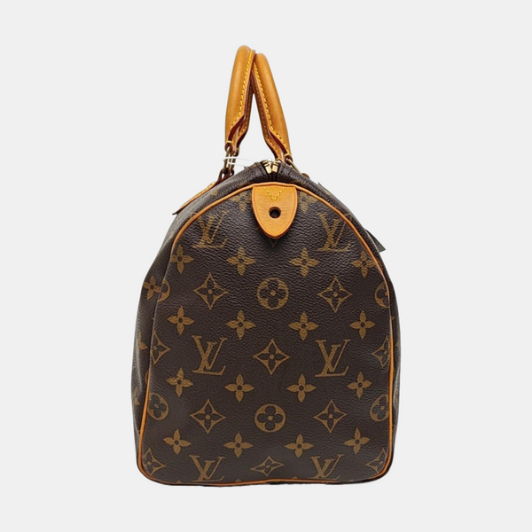 SPEEDY 30 Monogram Coated Canvas Brown