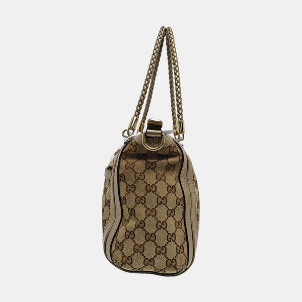 Monogram Canvas Tote Bag Beige