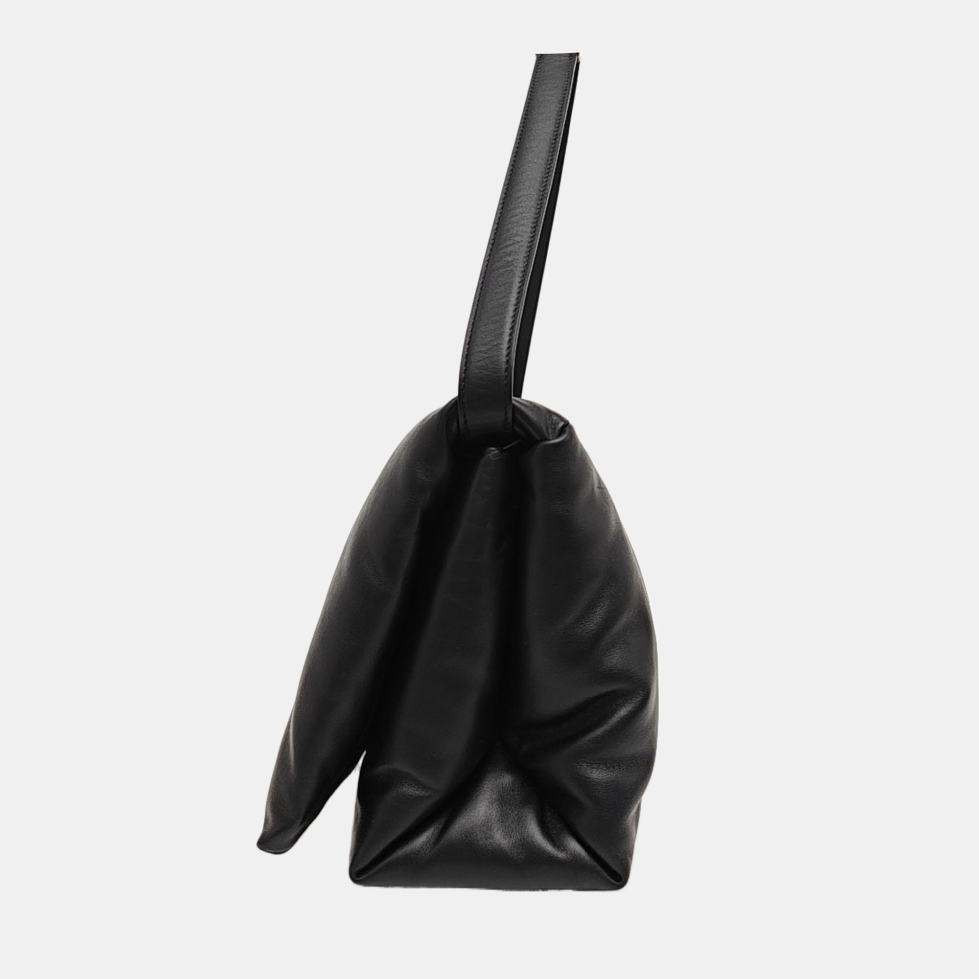 Calfskin Shoulder Bag Black