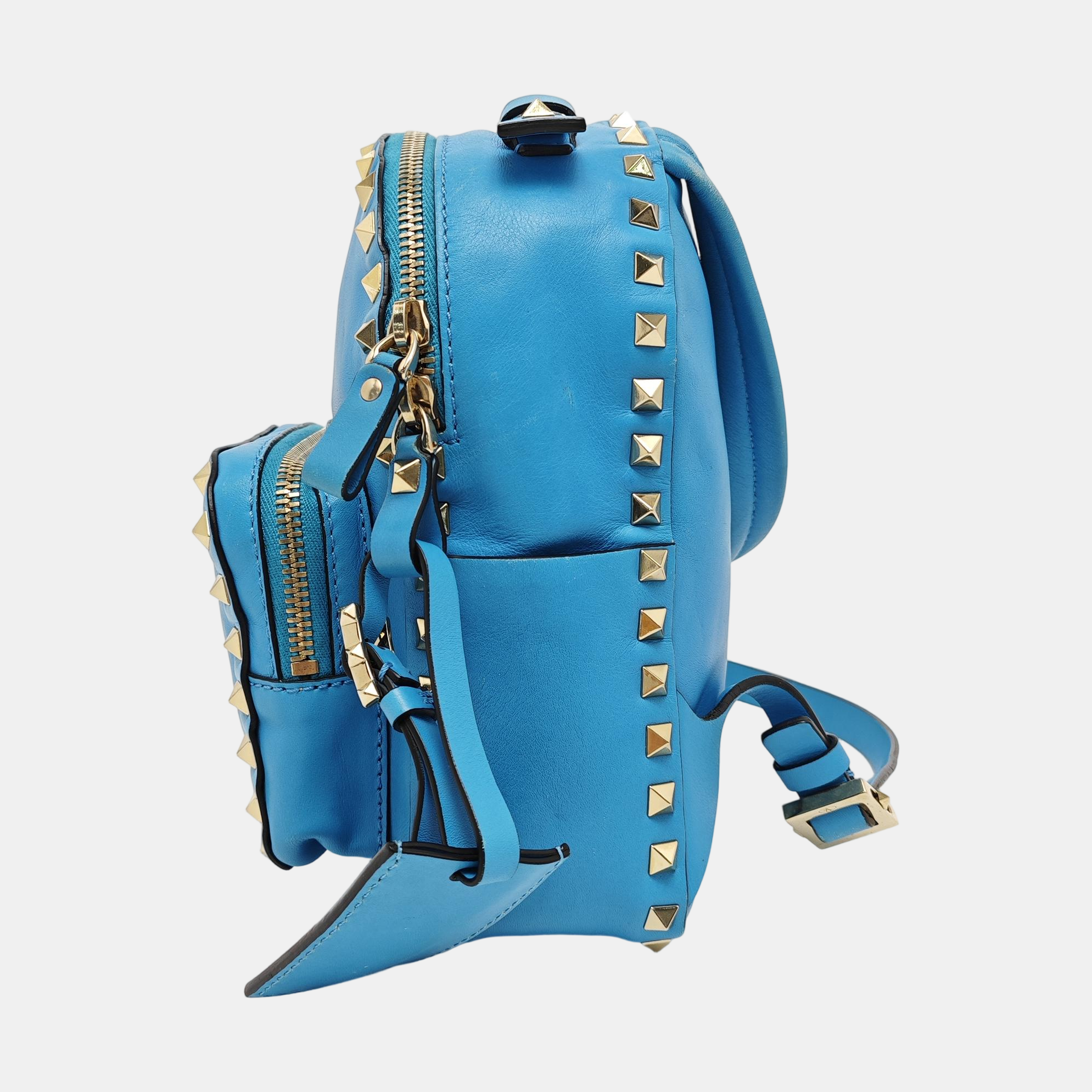 Rockstud Mini Calfskin Blue