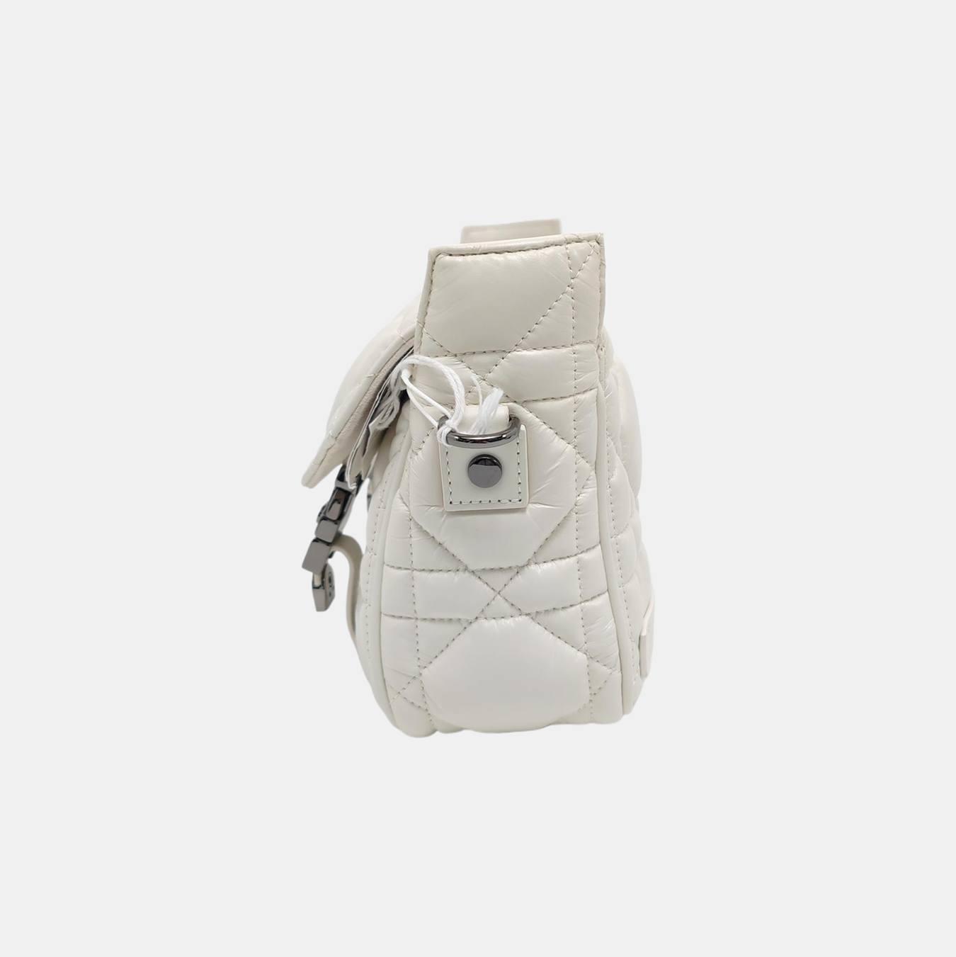 Authenticated pre-owned  Diorcamp Small Cannage Calfskin White - Shoulder Bag at Looply