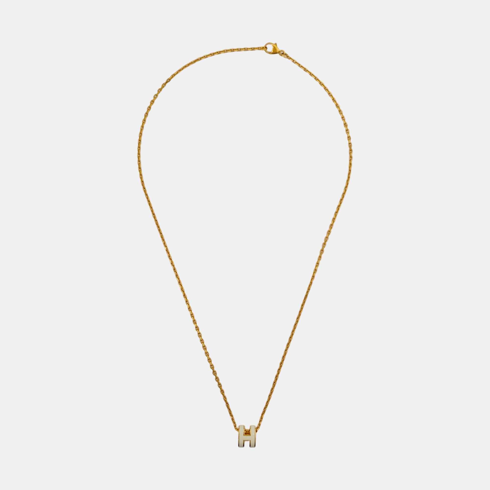 Pop H Metal Gold Necklace