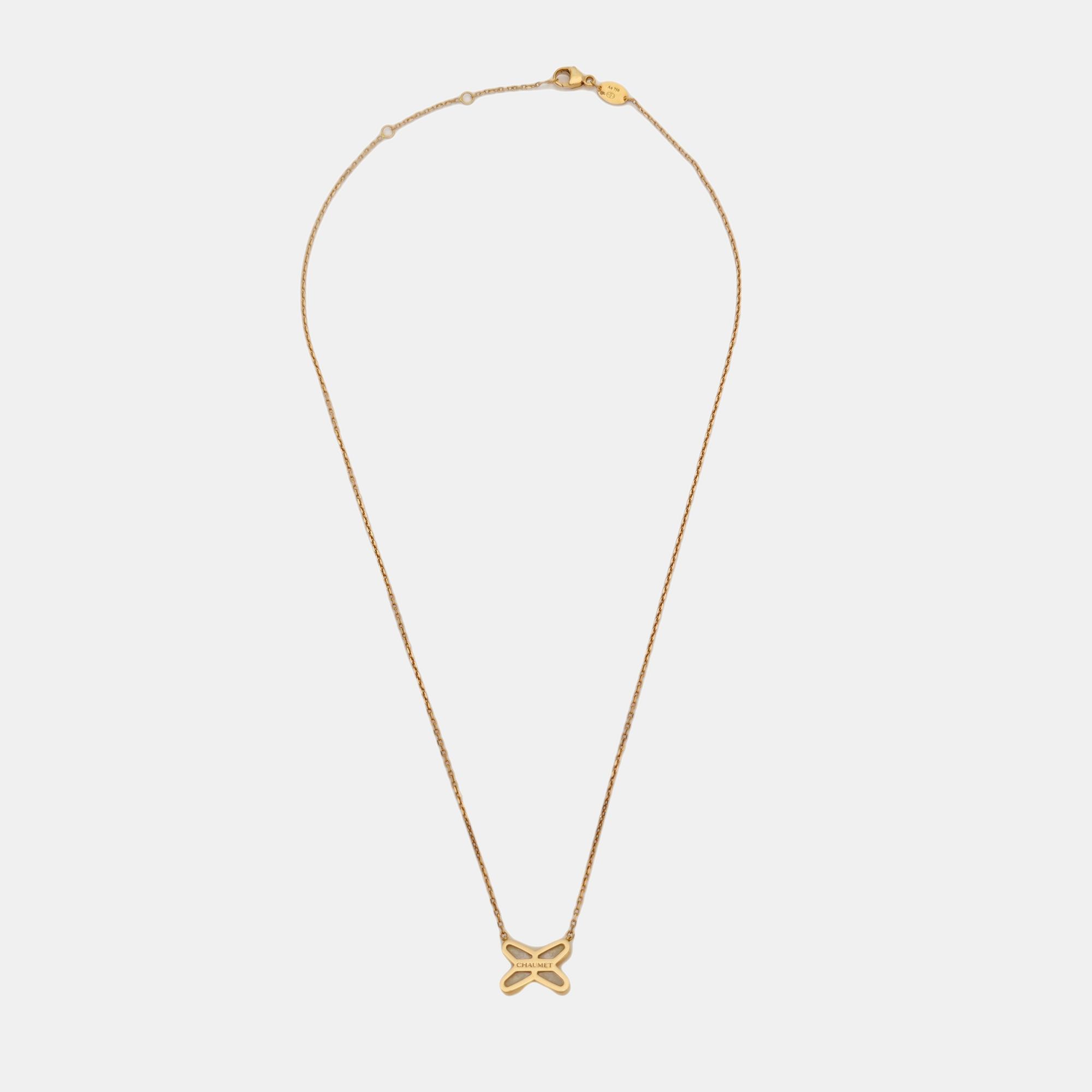 Jeux De Liens 18k Rose Gold Necklace