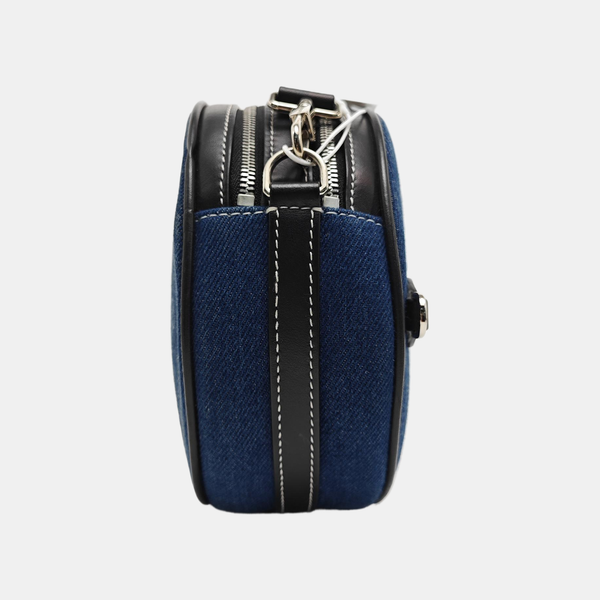Fabric Crossbody Bag Blue